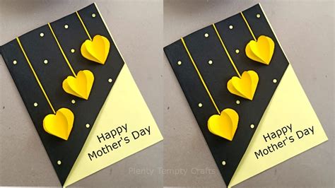 Easy Mothers Day Card Making Happy Mothers Day Greeting Card Idea How To Make Mothers Day