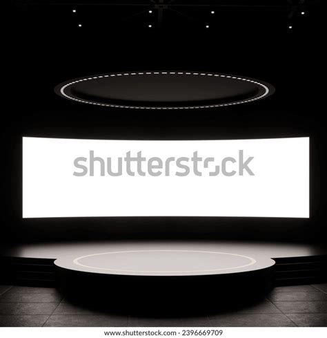 Corporate Event Stage Front View Big Stock Illustration 2396669709 ...