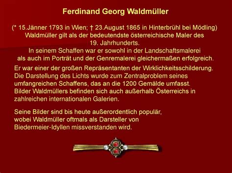 Ferdinand Georg Waldm Ller Ppt Herunterladen