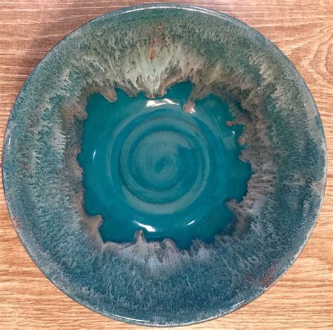 New Glaze Combo Laguna Power Turquoise Under Duncan Shino Creme And