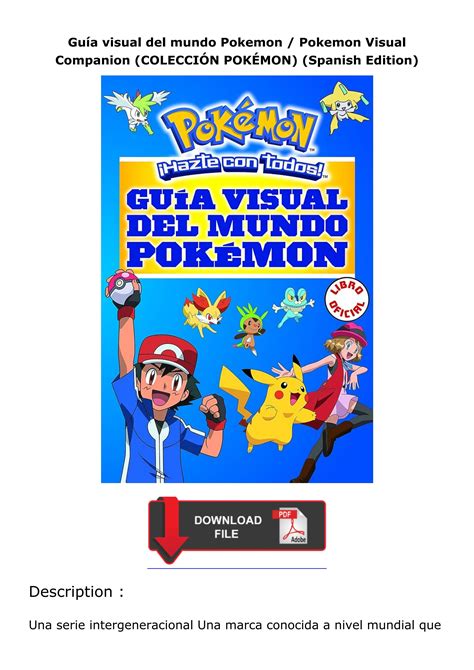 Pdf read online Guía visual del mundo Pokemon Pokemon Visual