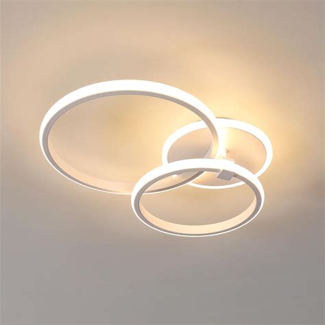 Delipop Plafonnier Led Rond W Lm Lampe De Plafond Moderne Blanc