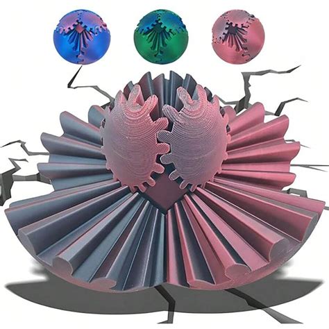 Bola De Engrenagem Impressa Em D Bola Girat Ria Ou Cubo Anti Stress