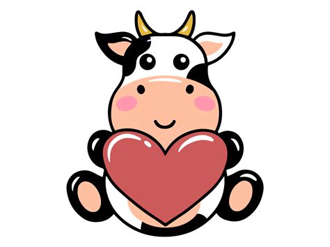 Cute cartoon Cow drawing illustration 24276992 Vector Art at Vecteezy