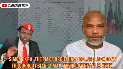 Simon Ekpa The Pm Of Brgie Has Declared Lockdown Throughout Biafra