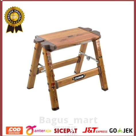 Jual Krisbow Tangga Aluminium 1 Step Motif Kayu Shopee Indonesia