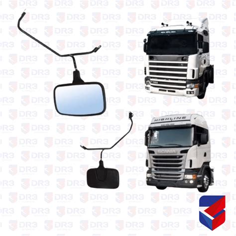 Espelho Retrovisor De Rampa Frontal Scania S4 P G R 1916866 Globo