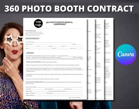 Photo Booth Free Contract Template