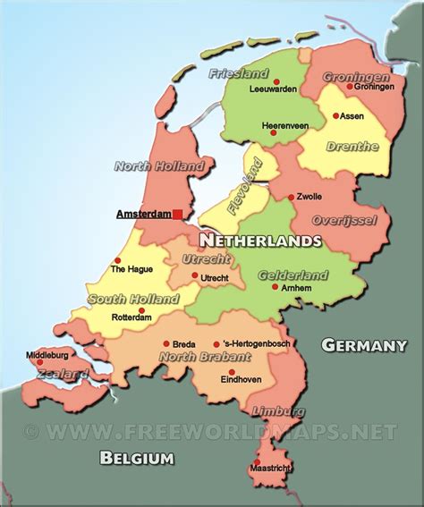netherlands political map