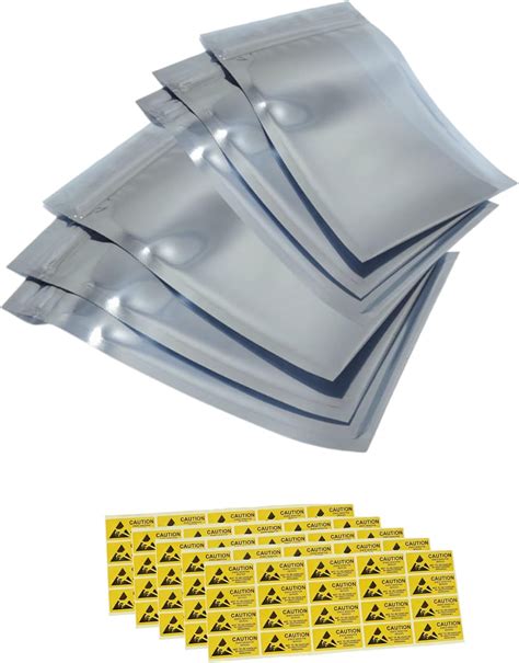 Anti Static Bags Resealable ESD Bags 100Pcs Antistatic Bag With Anti