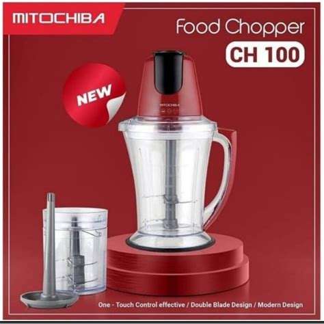 Jual MITOCHIBA CH 100 FOOD CHOPPER NEW MODEL WARNA MERAH RED RUBY