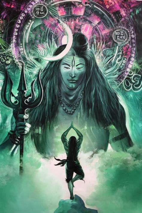 Lord Mahadev Mahakal Bholenath Shiva Religious Painting Poster