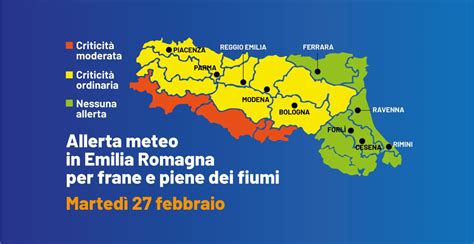 Pioggia E Neve In Emilia Romagna Il 27 Febbraio Le Zone Con Lallerta