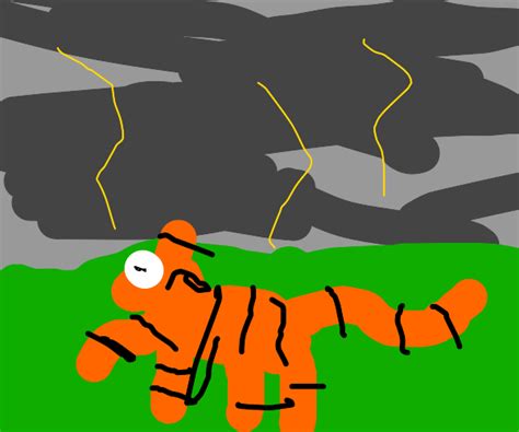 Tiger in a Storm - Drawception