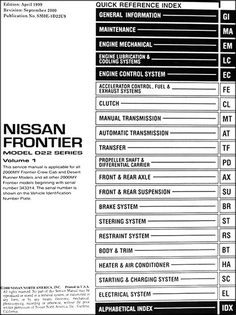 Fuse Box Diagram 2001 Nissan Frontier