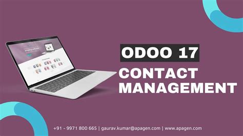 Simplified Contact Management Odoo Apagen Solutions Youtube