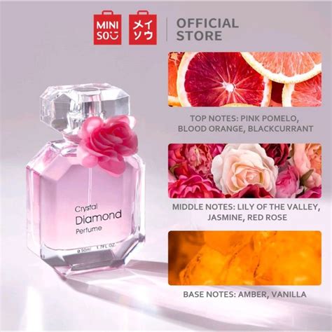 Jual Miniso Official Parfum Wanita Edt Crystal Diamond Perfume Isi Ml