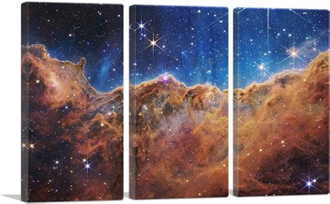 Artcanvas Nasa James Webb Telescope Jwst Cosmic Cliffs