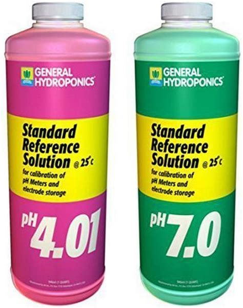 General Hydroponics Ph 4 01 Ph 7 0 Calibration Solution Kit 8 Oz