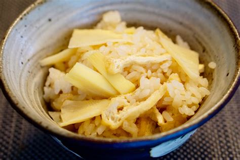 Takenoko Gohan Rice With Bamboo Shoot Oishi Washoku Recipes