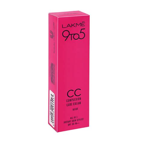 Buy Lakme 9 To 5 Cc Color Transform Face Cream Beige 9 G Online Purplle