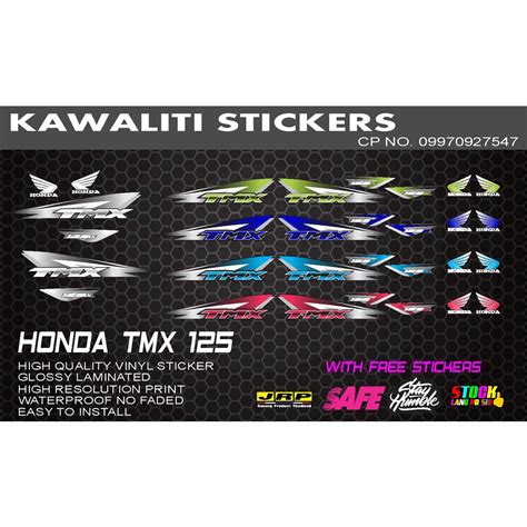 Honda Tmx Sticker Decals Shopee Philippines