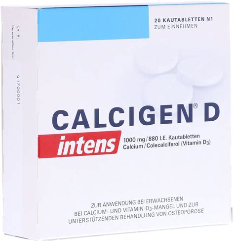 Calcigen D Intens Mg I E Kautabletten St Amazon De