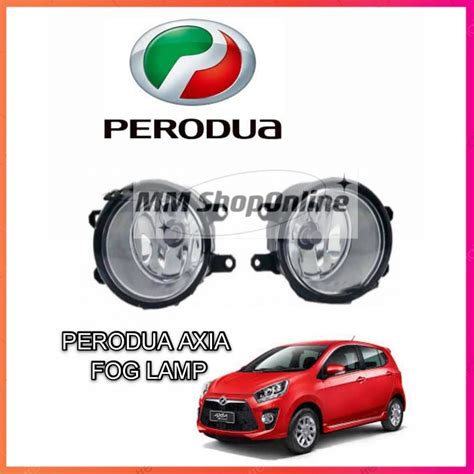 PERODUA AXIA 2014 YEAR G SPEC FRONT BUMPER FOG LAMP FOG LIGHT FULL SET