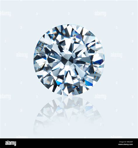 Round cut diamond Stock Photo - Alamy