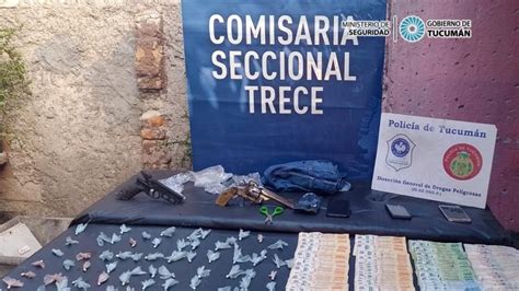 Secuestran Un Centenar De Envoltorios De Cocaína Y Armas De Fuego Comunicación Tucumán