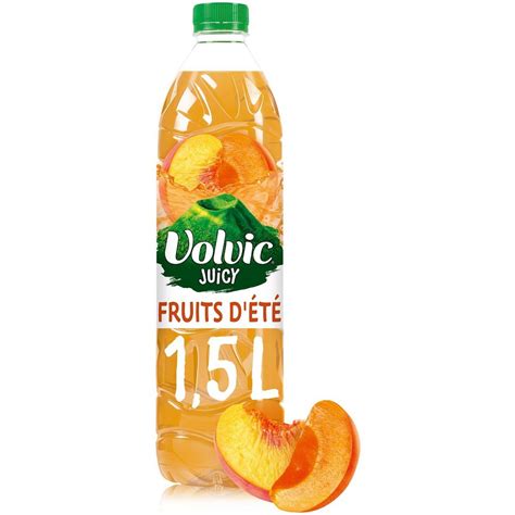 Volvic Eau Aromatis E Juicy Jus De P Che Abricot L L Pas Cher