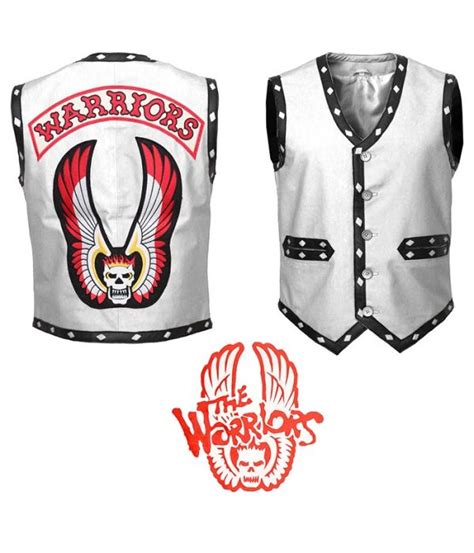 Mens White Warrior Skull Vest Halloween Cosplay Costume Jacket Us Biker Jackets