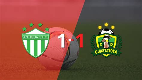 Antigua Gfc Logró Sacar El Empate De Local Frente A Guastatoya Infobae