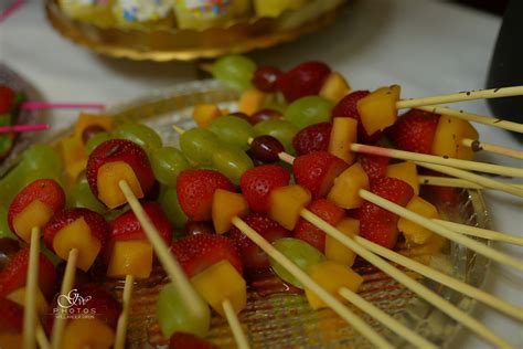 Fruit skewers baby shower | Fruit skewers, Food, Caramel apples