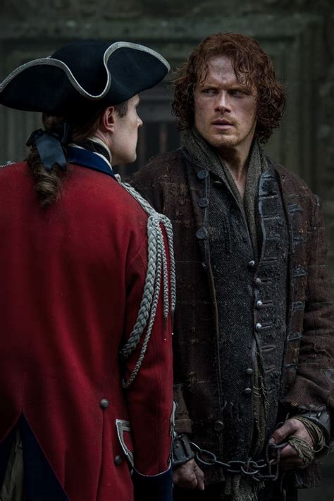 Ardsmuir Prison Sam Heughan As Jamie Fraser And David Berry As Lord