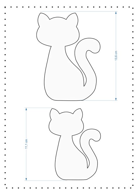 Molde De Gato Grande Para Imprimir - Molde De Gato Para Imprimir - RETOEDU