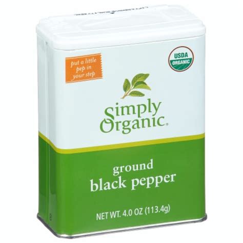 Simply Organic Pepper Black Ground 4 Oz Pack Of 6 Case Of 6 4 OZ