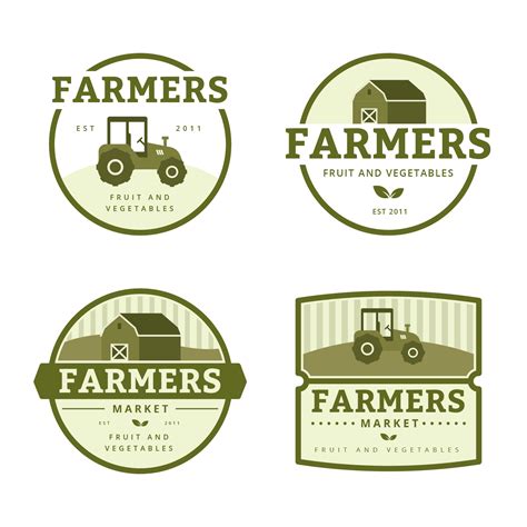 Farmers Market Logo Collection 193210 Vector Art at Vecteezy