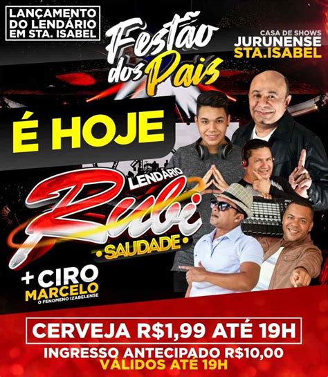 Cd Ao Vivo LendÁrio Rubi Saudade Sede Do Jurunense Santa Izabel 11