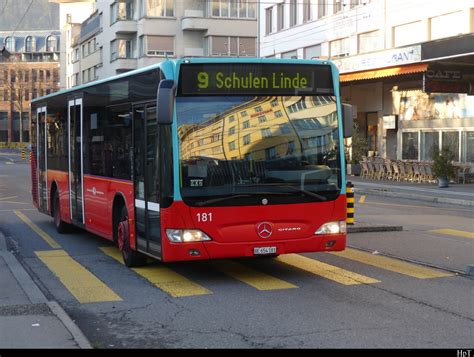 VB Biel Mercedes Citaro Nr 181 BE 654181 Unterwegs Auf Der Linie 9 In