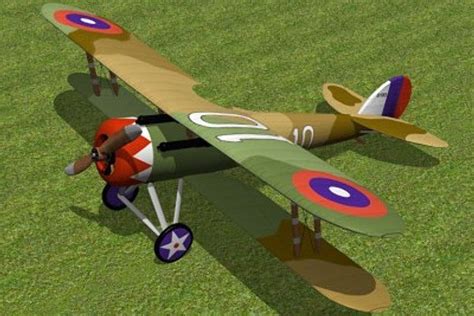 3d nieuport 28 fighter model