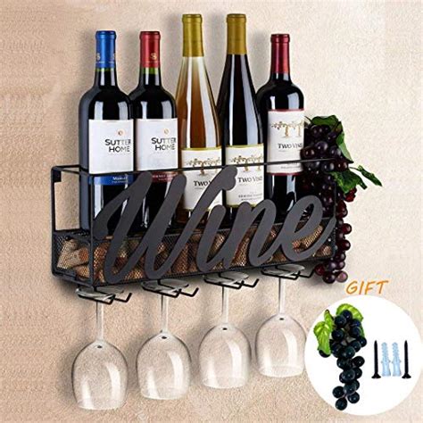 Espositore Per Bottiglie Di Vino SODIAL 3Pack Portabottiglie Da Parete