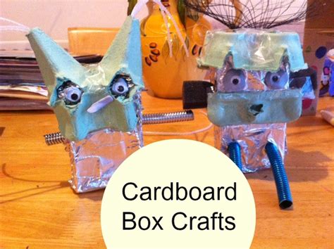 Cardboard Box Crafts - Baby Budgeting