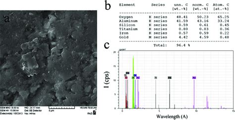 Sem Micrograph A And Edx Analysis B And C Of The Coated Surface Download Scientific Diagram