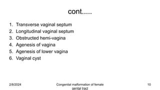 female genital tractcongenital malformationpptx