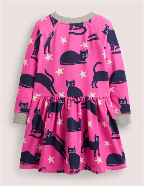 Pink Halloween Cats Sweatshirt Dress Tickled Pink Cats Boden Uk