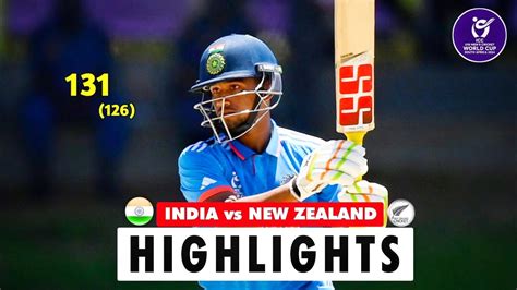 India Vs New Zealand Under World Cup Rd Match Highlights