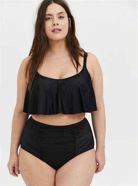 Torrid Wireless Flounce Bikini Top