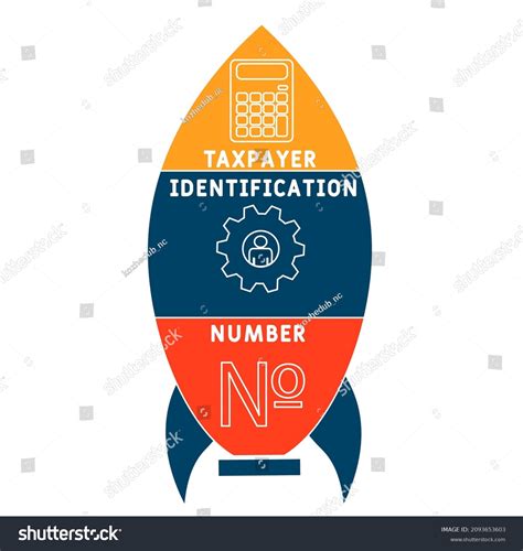 Tin Taxpayer Identification Number Acronym Business Stock Vector