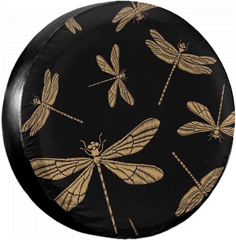 Ibiliu Golden Dragonfly Spare Tire Covervintage